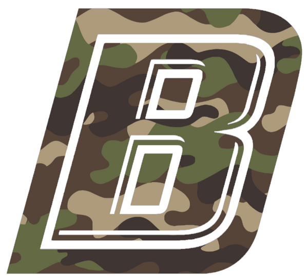 Bryant Bulldogs Woodland Camo Camouflage B Logo Premium DieCut Vinyl Decal PICK SIZE