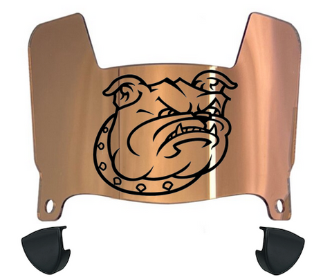 Bryant Bulldogs Mini Football Helmet Visor Shield w/ Clips - PICK VISOR & LOGO COLOR