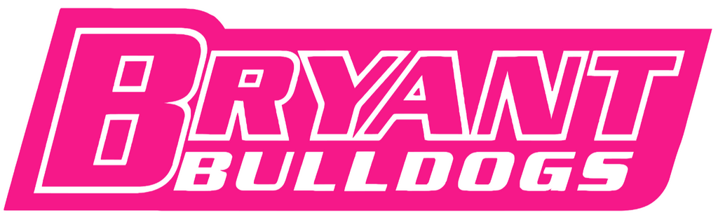 Bryant Bulldogs Hot Pink Team Name Logo Premium DieCut Vinyl Decal PICK SIZE