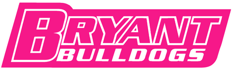 Bryant Bulldogs Hot Pink Team Name Logo Premium DieCut Vinyl Decal PICK SIZE