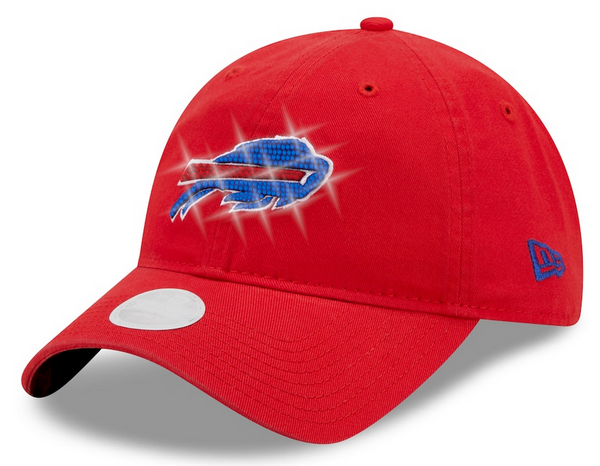 Buffalo Bills Swarovski Crystal Bling Womens New Era Adjustable Hat Red