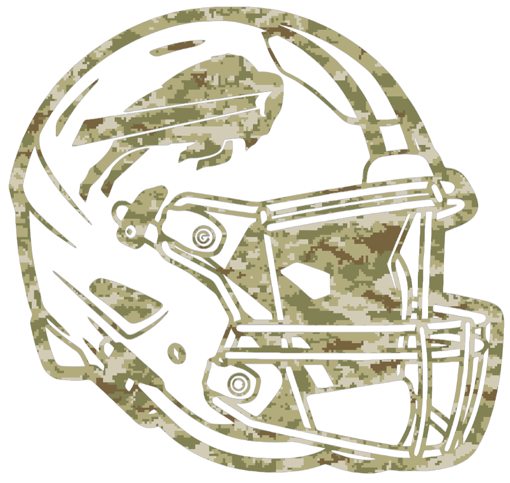 Football Helmet Salute to Service Camouflage Camo Vinyl Decal PICK SIZE