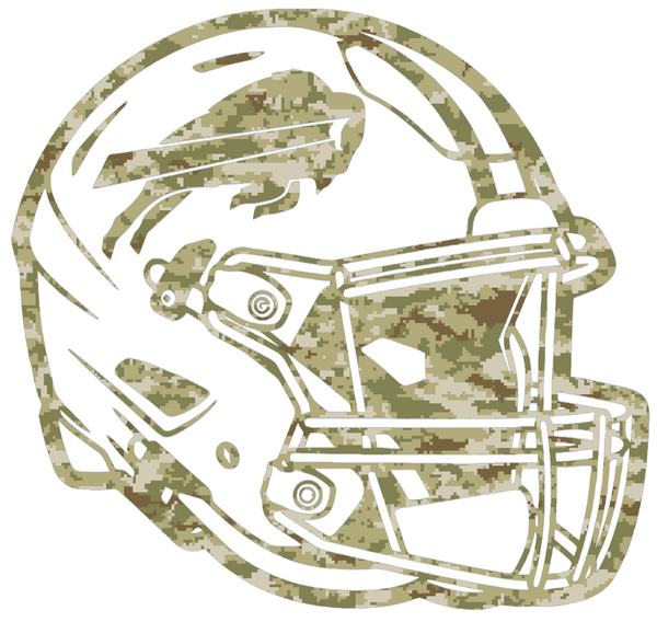 Football Helmet Salute to Service Camouflage Camo Vinyl Decal PICK SIZE