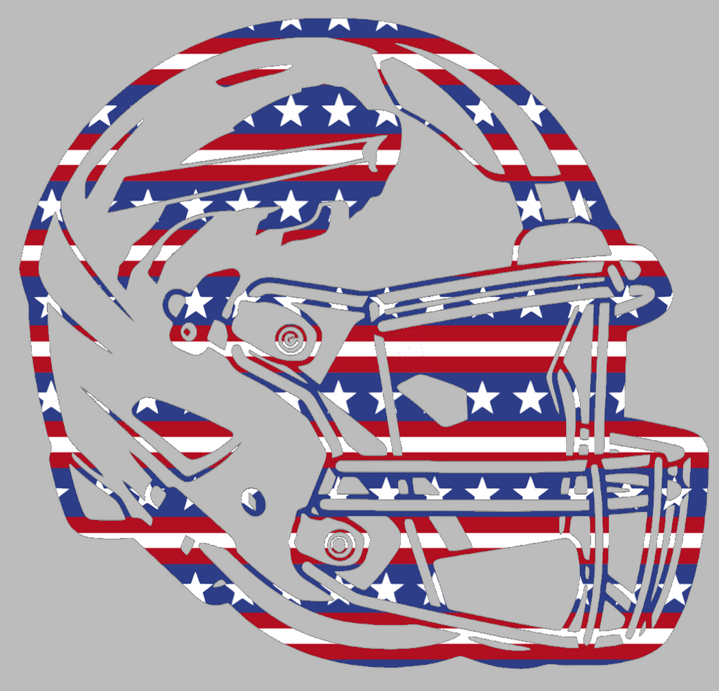 Buffalo Bills Football Helmet Stars & Stripes USA American Flag Vinyl Decal PICK SIZE