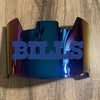 Buffalo Bills Full Size Football Helmet Visor Shield Blue Iridium Mirror w/ Clips - PICK LOGO COLOR