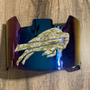 Buffalo Bills Full Size Football Helmet Visor Shield Blue Iridium Mirror w/ Clips - PICK LOGO COLOR
