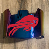 Buffalo Bills Full Size Football Helmet Visor Shield Blue Iridium Mirror w/ Clips - PICK LOGO COLOR