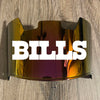 Buffalo Bills Full Size Football Helmet Visor Shield Red Iridium Mirror w/ Clips - PICK LOGO COLOR