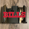 Buffalo Bills Full Size Football Helmet Visor Shield Silver Chrome Mirror w/ Clips - PICK LOGO COLOR