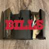 Buffalo Bills Full Size Football Helmet Visor Shield Silver Chrome Mirror w/ Clips - PICK LOGO COLOR