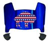 Buffalo Bills Limited Edition Mini Football Helmet Visor Shield w/ Clips - PICK VISOR & LOGO COLOR