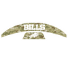 Buffalo Bills MIDI Mid Size SpeedFlex Football Helmet Front & Back Bumper Decal Set - Pick Color