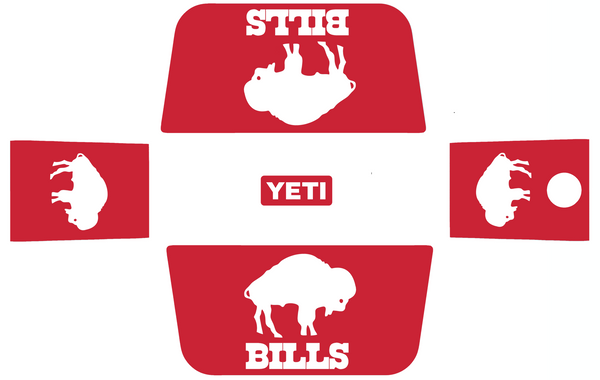 Buffalo Bills Retro Throwback Wrap Kit for YETI Hard Coolers Tundra Roadie Haul PICK COLOR