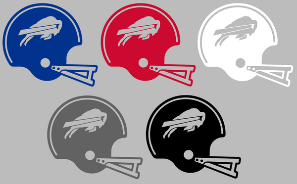 Buffalo Bills Retro Football Helmet Premium DieCut Vinyl Decal PICK COLOR & SIZE