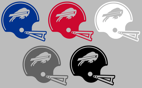 Buffalo Bills Retro Football Helmet Premium DieCut Vinyl Decal PICK COLOR & SIZE
