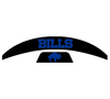 Buffalo Bills Retro Throwback MIDI Mid Size SpeedFlex Football Helmet Front & Back Bumper Decal Set - Pick Color