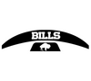 Buffalo Bills Retro Throwback MIDI Mid Size SpeedFlex Football Helmet Front & Back Bumper Decal Set - Pick Color