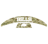 Buffalo Bills Retro Throwback MIDI Mid Size SpeedFlex Football Helmet Front & Back Bumper Decal Set - Pick Color