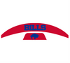 Buffalo Bills Retro Throwback MIDI Mid Size SpeedFlex Football Helmet Front & Back Bumper Decal Set - Pick Color