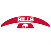 Buffalo Bills Retro Throwback MIDI Mid Size SpeedFlex Football Helmet Front & Back Bumper Decal Set - Pick Color