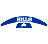 Buffalo Bills Retro Throwback MIDI Mid Size SpeedFlex Football Helmet Front & Back Bumper Decal Set - Pick Color
