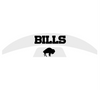 Buffalo Bills Retro Throwback MIDI Mid Size SpeedFlex Football Helmet Front & Back Bumper Decal Set - Pick Color