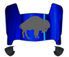 Buffalo Bills Retro Throwback Mini Football Helmet Visor Shield w/ Clips - PICK VISOR & LOGO COLOR