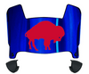 Buffalo Bills Retro Throwback Mini Football Helmet Visor Shield w/ Clips - PICK VISOR & LOGO COLOR