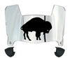 Buffalo Bills Retro Throwback Mini Football Helmet Visor Shield w/ Clips - PICK VISOR & LOGO COLOR