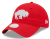 Buffalo Bills Retro Throwback Swarovski Crystal Bling Womens New Era Adjustable Hat Red