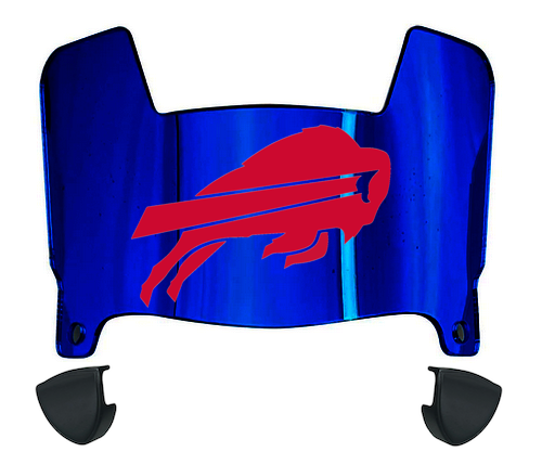 Buffalo Bills Mini Football Helmet Visor Shield w/ Clips - PICK VISOR & LOGO COLOR