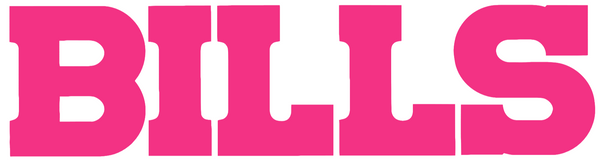 Buffalo Bills HOT PINK Team Name Logo Premium DieCut Vinyl Decal PICK SIZE