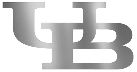 Buffalo Bulls SILVER CHROME MIRROR Team Logo Premium DieCut Vinyl Decal PICK SIZE