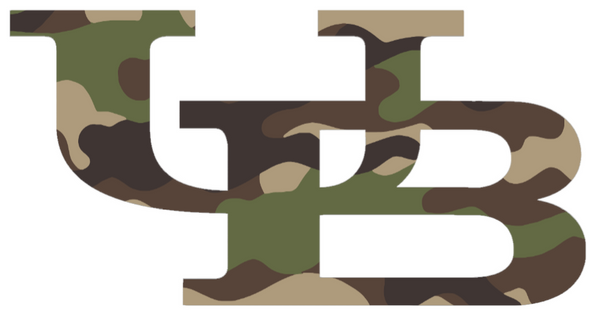 Buffalo Bulls Woodland Camo Camouflage Team Logo Premium DieCut Vinyl Decal PICK SIZE