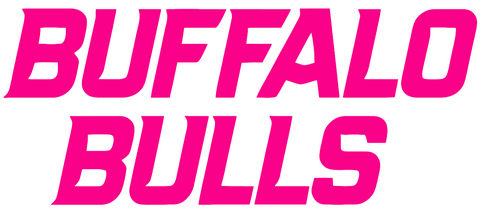 Buffalo Bulls Hot Pink Team Name Logo Premium DieCut Vinyl Decal PICK SIZE