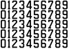 Buffalo Sabres Helmet Jersey Style Vinyl Number Decal Sheet Set of 50 #0-9 - Pick Color & Size