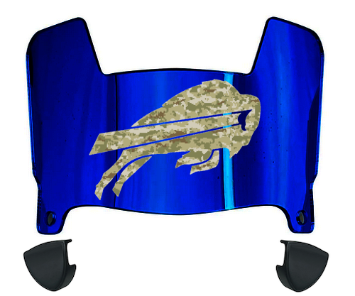 Buffalo Bills Limited Edition Mini Football Helmet Visor Shield w/ Clips - PICK VISOR & LOGO COLOR