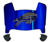 Buffalo Bills Limited Edition Mini Football Helmet Visor Shield w/ Clips - PICK VISOR & LOGO COLOR