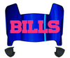 Buffalo Bills Limited Edition Mini Football Helmet Visor Shield w/ Clips - PICK VISOR & LOGO COLOR