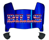 Buffalo Bills Limited Edition Mini Football Helmet Visor Shield w/ Clips - PICK VISOR & LOGO COLOR