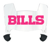Buffalo Bills Limited Edition Mini Football Helmet Visor Shield w/ Clips - PICK VISOR & LOGO COLOR