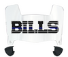 Buffalo Bills Limited Edition Mini Football Helmet Visor Shield w/ Clips - PICK VISOR & LOGO COLOR