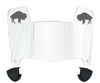 Buffalo Bills Retro Throwback Mini Football Helmet Visor Shield w/ Clips - PICK VISOR & LOGO COLOR