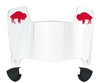 Buffalo Bills Retro Throwback Mini Football Helmet Visor Shield w/ Clips - PICK VISOR & LOGO COLOR