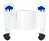 Buffalo Bills Retro Throwback Mini Football Helmet Visor Shield w/ Clips - PICK VISOR & LOGO COLOR