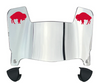 Buffalo Bills Retro Throwback Mini Football Helmet Visor Shield w/ Clips - PICK VISOR & LOGO COLOR