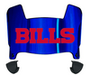 Buffalo Bills Mini Football Helmet Visor Shield w/ Clips - PICK VISOR & LOGO COLOR