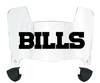 Buffalo Bills Mini Football Helmet Visor Shield w/ Clips - PICK VISOR & LOGO COLOR