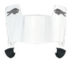 Buffalo Bills Mini Football Helmet Visor Shield w/ Clips - PICK VISOR & LOGO COLOR