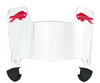 Buffalo Bills Mini Football Helmet Visor Shield w/ Clips - PICK VISOR & LOGO COLOR
